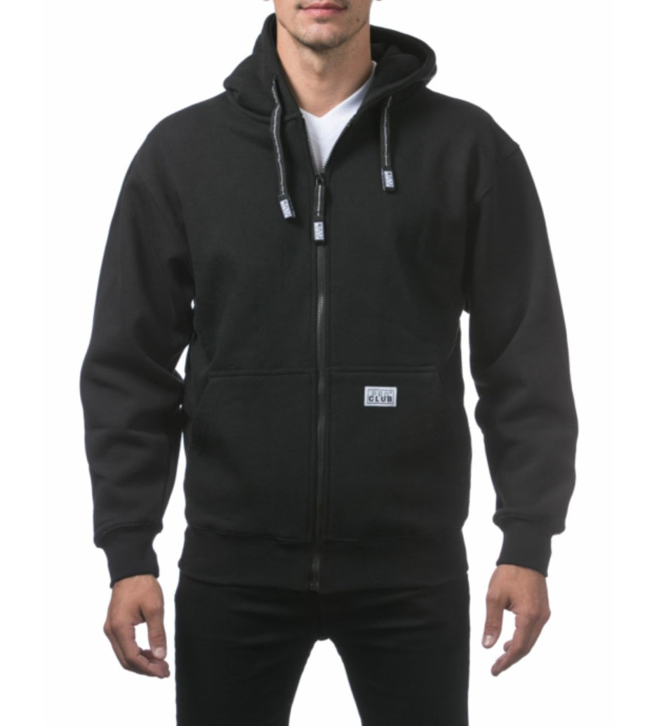 Pro Club Men's Heavyweight Full Zip Fleece Hoodie