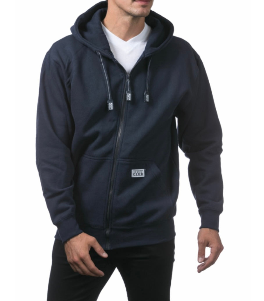 Pro Club Men's Heavyweight Full Zip Fleece Hoodie