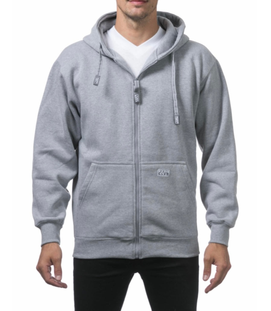 Pro Club Men's Heavyweight Full Zip Fleece Hoodie